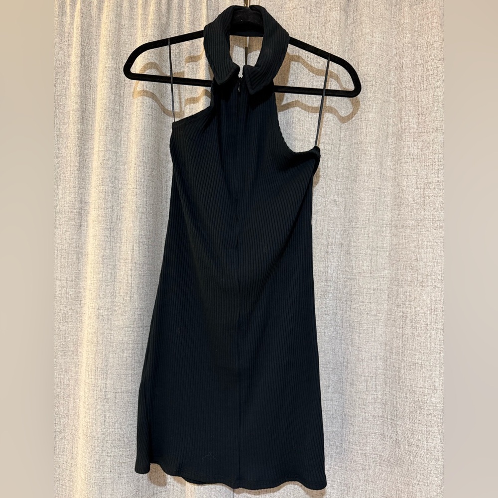 UO Ribbed Halter Mini Dress - Picture 3 of 5